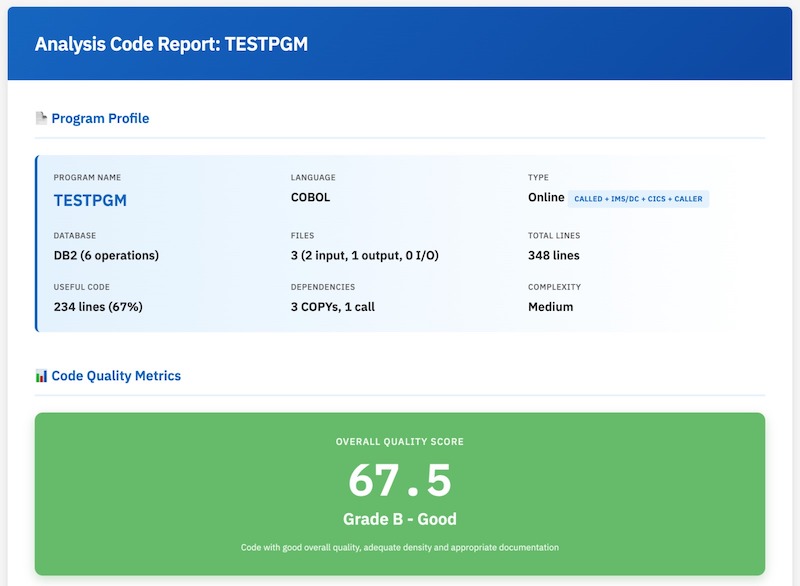 COBOL Analysis Report
